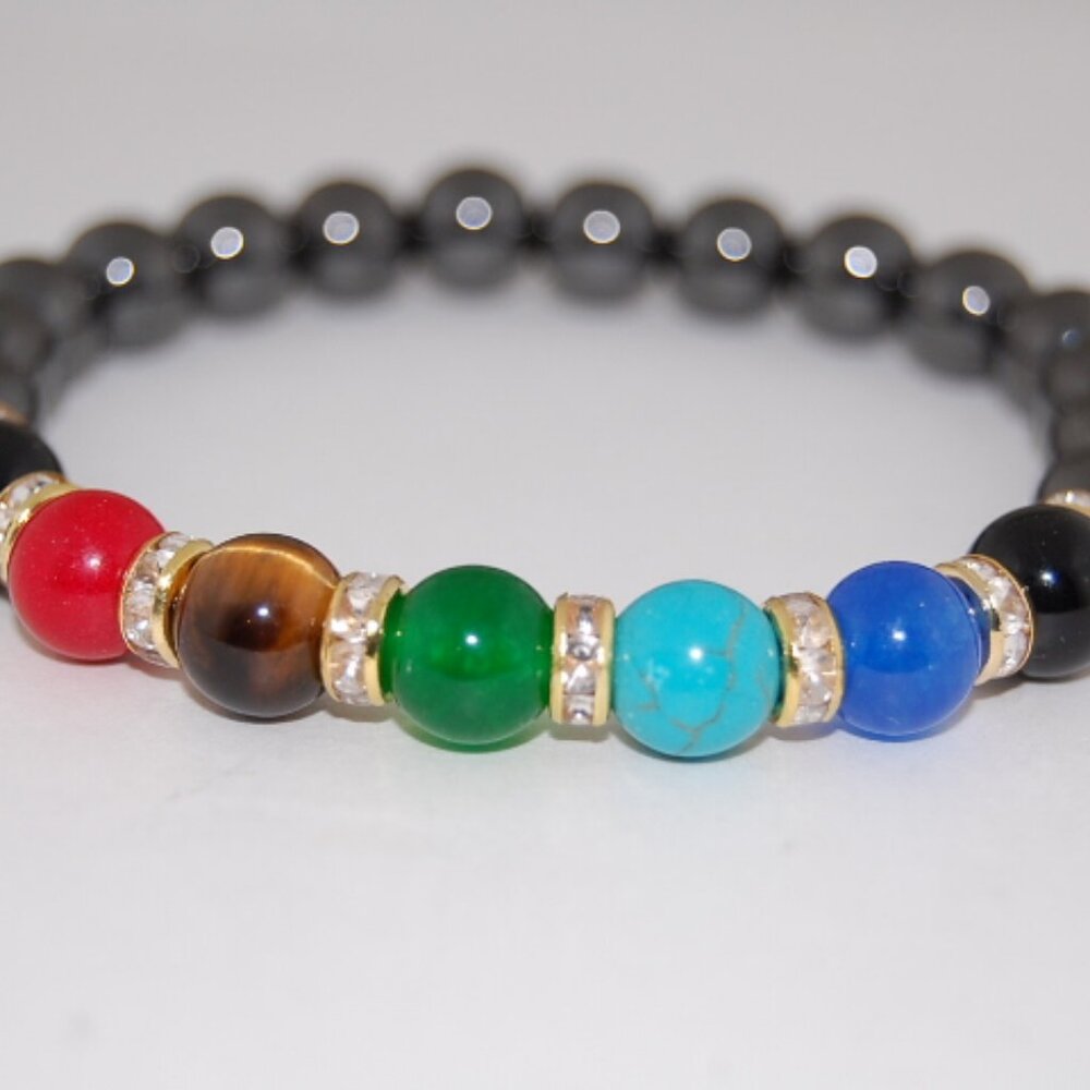 Magnetic Bracelet,Gemstone Beads,Healthy Bracelet,Pain Relief,Wellness Bracelet